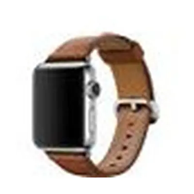 Apple Saddle Brown Leather Classic Buckle Watch Strap 38mm