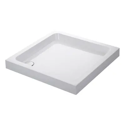 Mira Flight Shower Tray Square Deep Profile Stone Resin Waste x 900mm