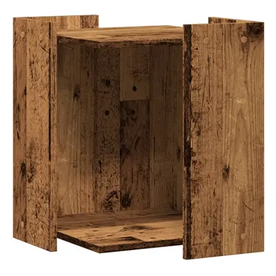 (old wood, x x cm) vidaXL Cat Litter Box Enclosure Cat House End Table Engineered Wood