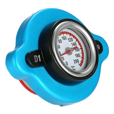 0.9 Bar Thermostatic Radiator Cap Cover with Water Temp Temperature Gauge for Truck Forklift Tra