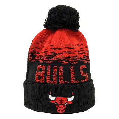 New Era Chicago Bulls NBA Basketball Winter Warm Beanie Bobble Hat - Black