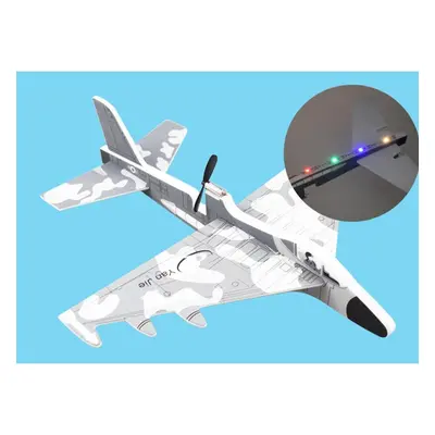 () Electric EPP Hand Throwing Foam Aircraft Rotary Airplane Model Plane Toy with LED Light