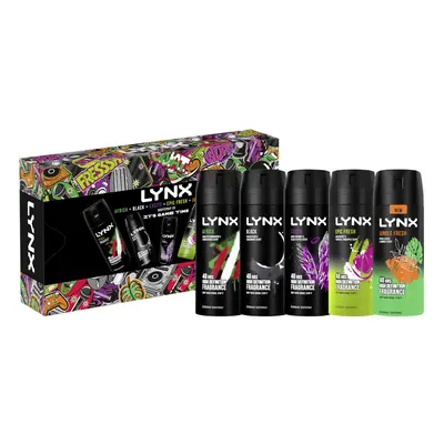 It's Game Time Bodyspray Fragrance Edition Gift Set 5x deodorant body spray gifts for him piece