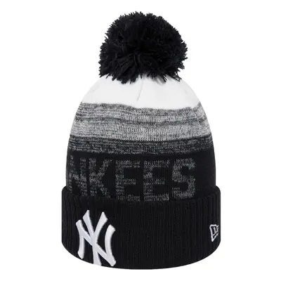 New Era New York NY Yankees MLB Baseball Winter Warm Beanie Bobble Hat - Black