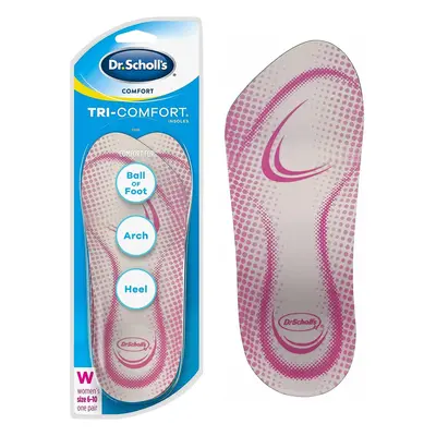 Dr. Scholls Tri-Comfort Insoles Womens (Size 6-10) (2 Pack)