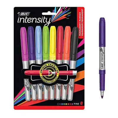 BIC - Marking Permanent Marker Fine Point Assorted Colors - Pack