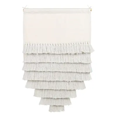 Cotton Wall Hanging with Tassels White THUL