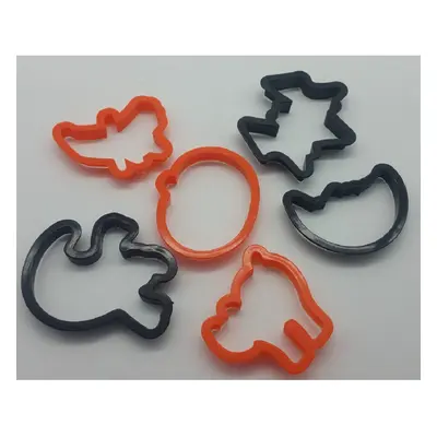 6pk Halloween Plastic Cookie Cutters