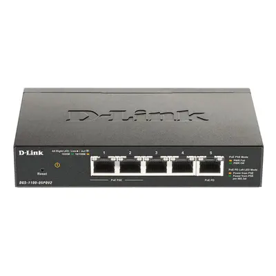 D-Link DGS-1100-05PDV2 network switch Managed Gigabit Ethernet (10/100/1000) Power over Ethernet