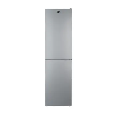 SIA SFF20050SE 60/40 Split Freestanding 302L Combi Fridge Freezer in Silver