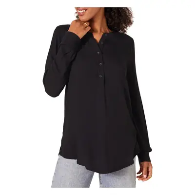 Amazon Essentials Womens Long-Sleeve Woven Blouse Black Medium