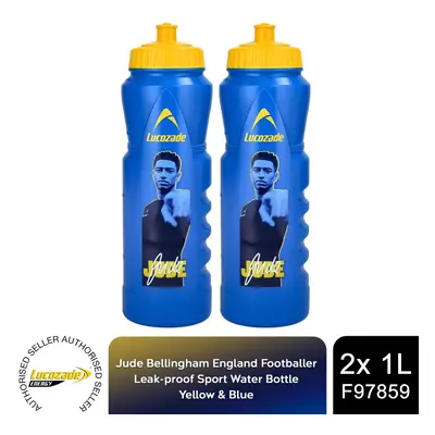 Lucozade Sport x Jude Bellingham LeakProof Sports Water Bottle, 2x1L