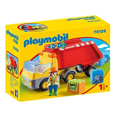 Playmobil 1.2.3 Dump Truck for Children Months+