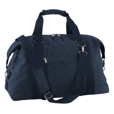 (One Size, Vintage Oxford Navy) Bagbase Vintage Canvas Weekend Bag