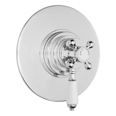 Traditional Concealed Dual Thermostatic Shower Valve (1 Outlet) - Chrome - Balterley