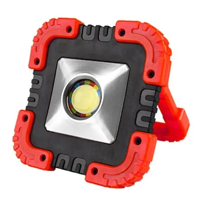 (Red) 20W LED COB Solar Work Light Waterproof USB Rechargeable Floodlight Spotlight Outdoor Camp