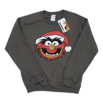 (L, Light Graphite) Disney Womens/Ladies The Muppets Animal Christmas Sweatshirt