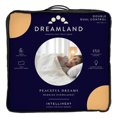 Dreamland Ivory Supersoft Dual Control Overblanket-Double