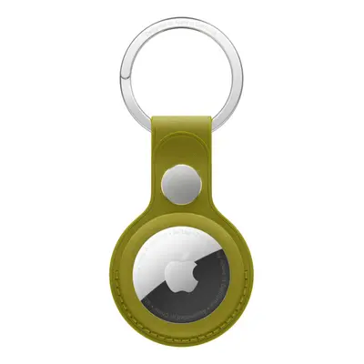 Apple - Case for airtag - microtwill, stainless steel - chartreuse