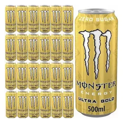 (Monster Ultra Gold Pack) Wholesale Drinks, Bulk Cases of Soft Drinks, Monster, Fanta, Coke, Pep