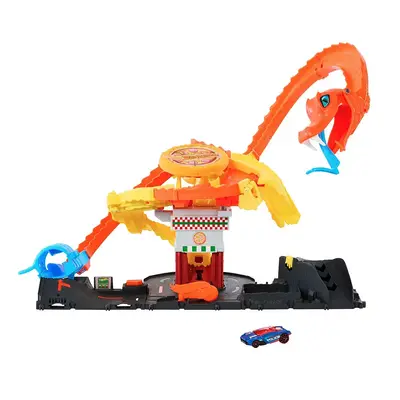 Hot Wheels City Let's Race Netflix Cobra Slam Pizza Attack