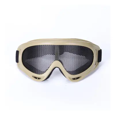 (Sand) Hunting Shooting Airsoft Net Eyes Protective Tactical Glasses Bike Motorcycle Shock Resis