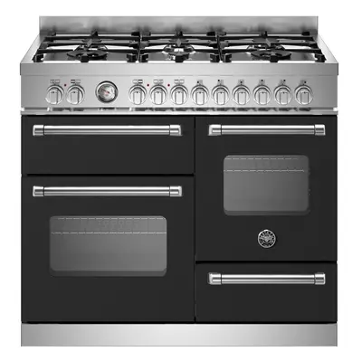 Bertazzoni Master Series Dual Fuel Range Cooker - Matt Black - A/A Rated