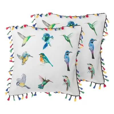 Set of Cushions Animal Pattern MALLOW x cm Multicolour