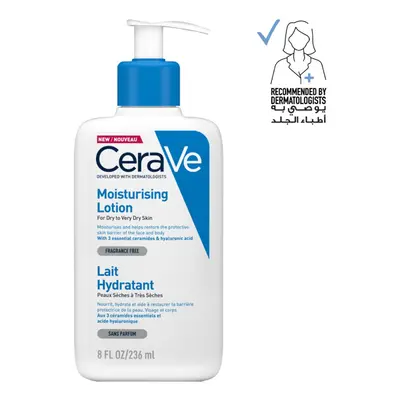 CeraVe Moisturising Lotion for Dry to Very Dry Skin ml|Hyaluronic Acid|Daily Face & Body Moistur