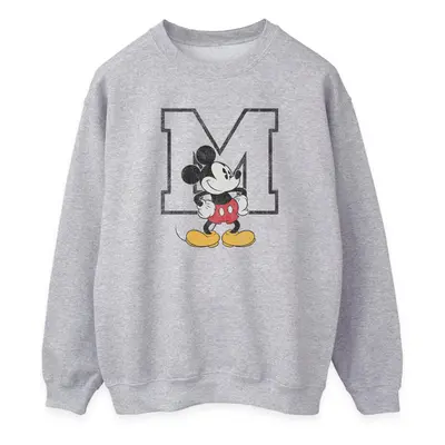 (M, Heather Grey) Disney Womens/Ladies Classic Mickey Mouse Sweatshirt