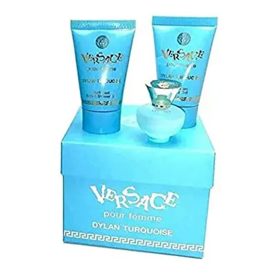 Versace Pour Femme Dylan Turquoise Gift Set 50ml EDT + 50ml Bath & Shower Gel + 50ml Body Lotion