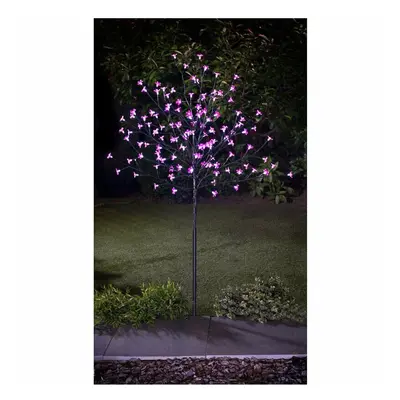 Solar Powered Decorative 4Ft Led Blossom Pink Garden Tree G-0168