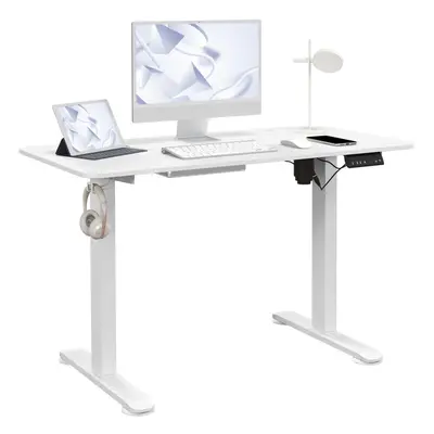 Vinsetto Adjustable Desk, Electric Standing Desk for Home Office, White