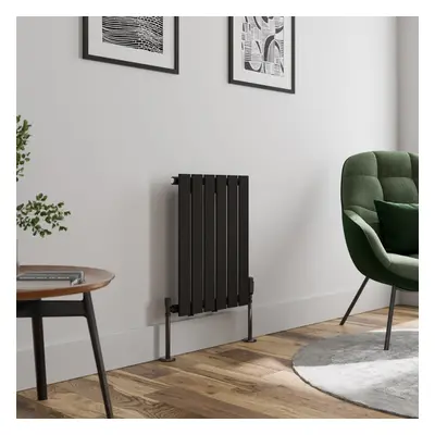 (Black, x 456mm - Single) Flat Panel Radiators Horizontal Vertical Heater