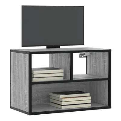 vidaXL TV Cabinet Grey Sonoma 60x31x39.5 cm Engineered Wood and Metal