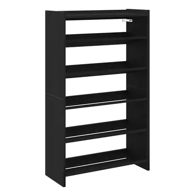 (black, cm/ cm) vidaXL Shoe Rack Shoe Cabinet Shoe Storage Shelf Hall Cupboard Engineered Wood