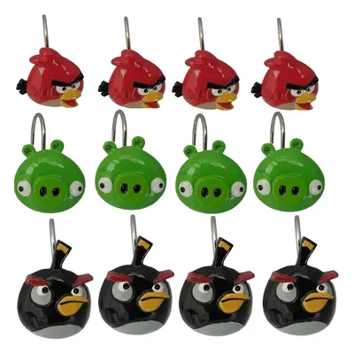 Angry Birds Shower Curtain Hooks