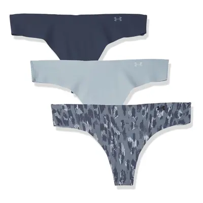 Under Armour Women's Pure Stretch Thong Multi-Pack (044) Downpour Gra