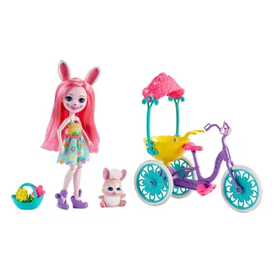 Mattel ENCHANTIMALS Pedal PALS BREE Bunny Doll & Bicycle