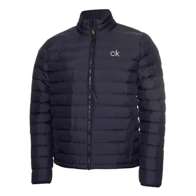 (L, Navy) Calvin Klein Mens Padded Ripstop Breathable Stretch Jacket