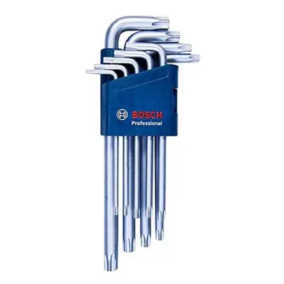 Bosch Professional 1600A01TH4 9-Piece Set Torx Allen Key Set Blue