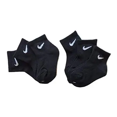 Nike Boy's Mesh & Cushioned Ankle Socks 6-Pack (Little Kid) Black