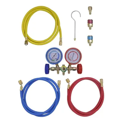 vidaXL 2-way Manifold Gauge Set for Air Conditioning Inspecting Sensor Tool