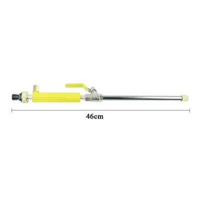 (Yellow) 46cm Car High Pressure Jet Garden Washer Hose Wand Nozzle Sprayer Watering Spray Sprink