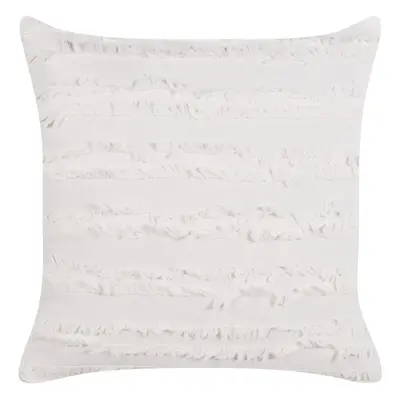 Throw Cushion MAKNEH Solid Cotton x cm White