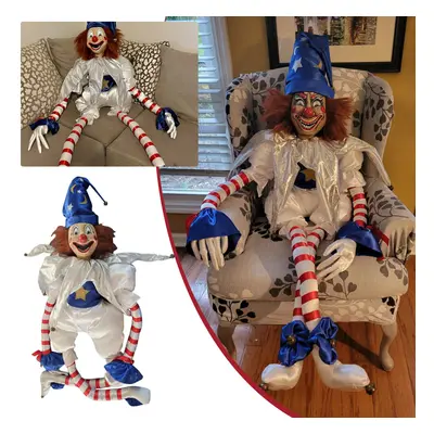 Poltergeist Clown Doll Creepy Clown Plush Doll Toys Soft Stuffed Doll Decor Gift