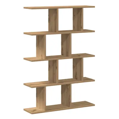 (artisan oak) vidaXL Wall Cube Shelf Compartments Storage Floating Shelf Engineered Wood