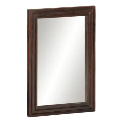 (brown, solid mango wood) vidaXL Bathroom Mirror Decor Wall Mounted Mirror Hanging Mirror Solid 