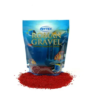 (8kg, Rosso Red) Pettex Roman Gravel Aquarium Gravel