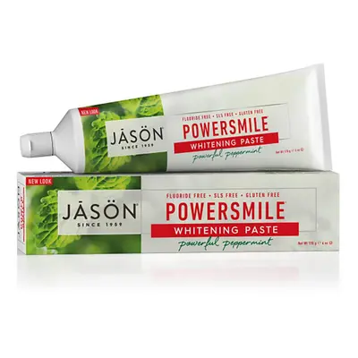 Jason Powersmile Whitening Fluoride-Free Toothpaste, Powerful Peppermint, Oz